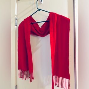 Red Cejon Acrylic Scarf